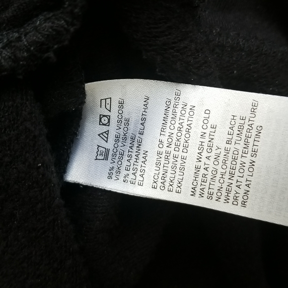 (1x) Lord & Taylor Long Sleeve Top Viscose Blend Lace Shoulders - Picture 7 of 9